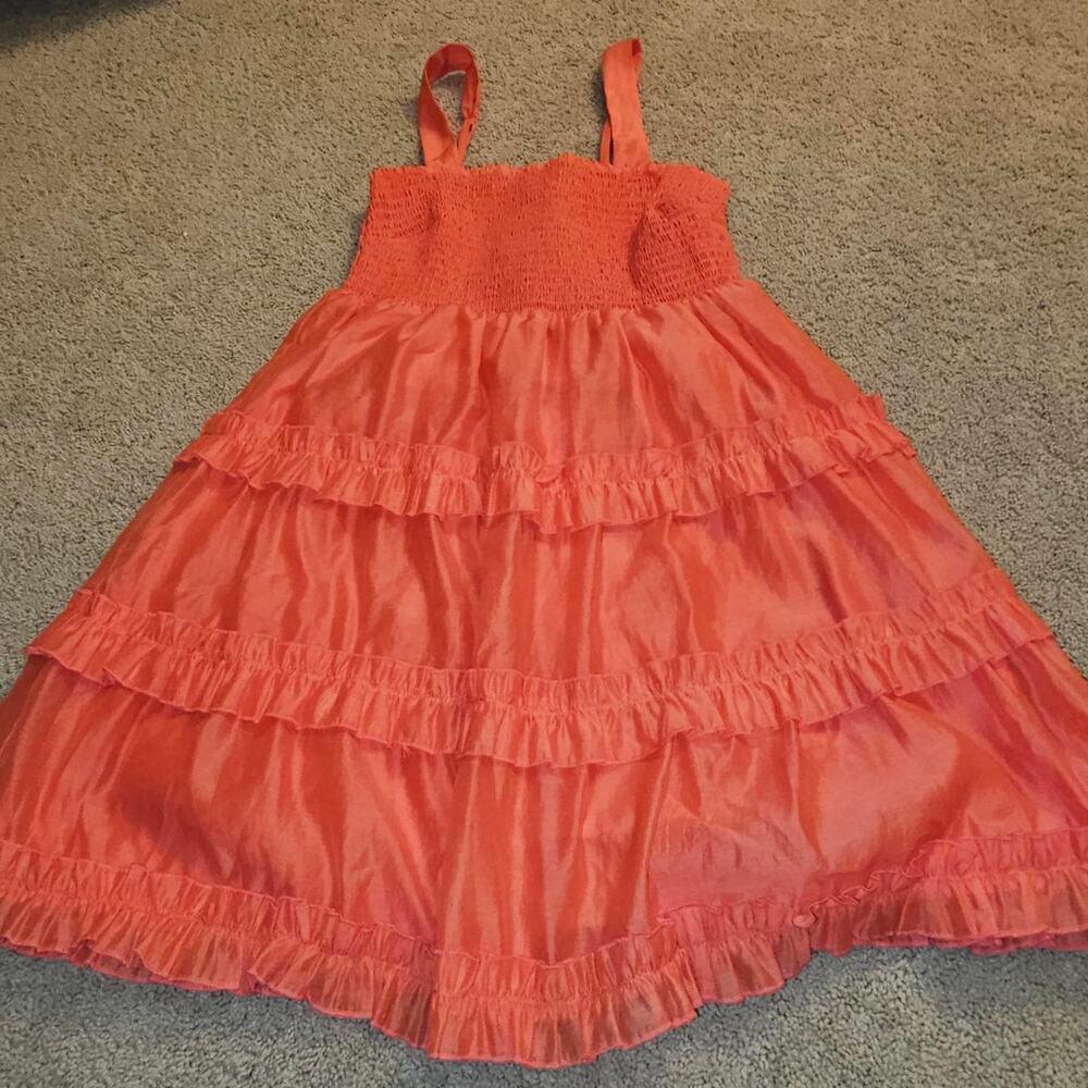 Mustard seed coral dress with